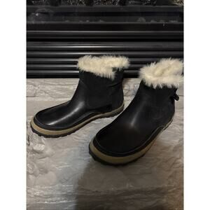 Merrell Tremblant Pull On Polar Womens Leather Waterproof Black Size 8